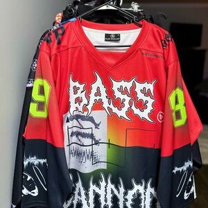 Flux Pavilion Bass Cannon Red and Black Festival Jersey 🚨Sz M